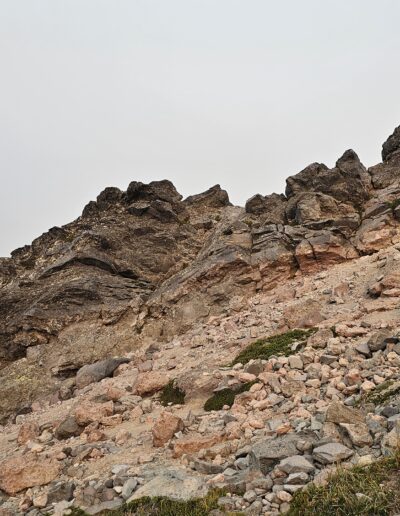 The terrain changes very quickly as you hike Mount Ranier